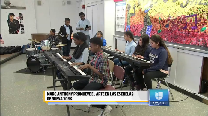 Marc Anthony Inspira Con Su Música a Estudiantes en Nueva York